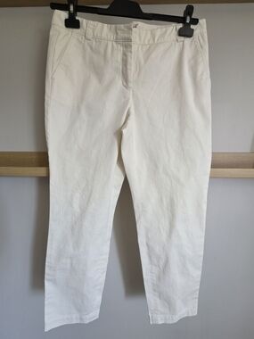 L.L. Bean Cream Straight-Leg Women's Trousers